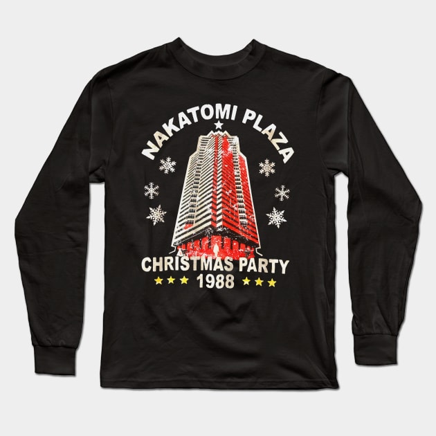 Christmas Party 1988 // Nakatomi Plaza Vintage Long Sleeve T-Shirt by Milda Gobhi